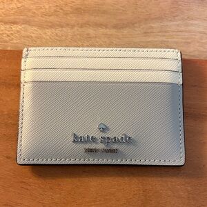 *SOLD* Kate Spade Metallic Silver Card Holder